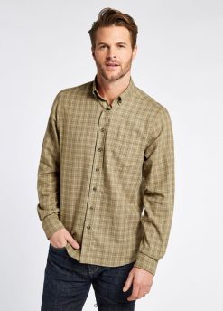 Dubarry hombres camisa a cuadros hollymount verde oscuro ropa 8DN2481161 Dubarry Coat