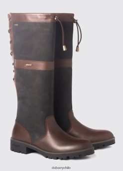 Dubarry mujer bota campestre glanmire negro/marrón calzado 8DN24857 Dubarry Coat