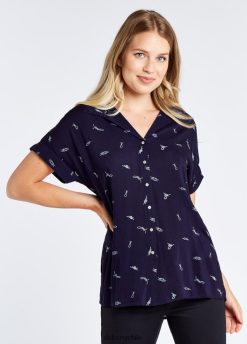 Dubarry mujer camisa de garza marina de guerra ropa 8DN248767 Dubarry Coat Chile