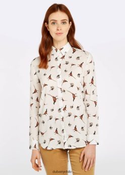 Dubarry mujer camisa rosa brezo crema ropa 8DN248769 Dubarry Coat