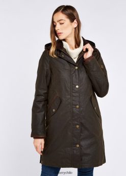 Dubarry mujer capa de cera ormond aceituna ropa 8DN248653 Dubarry Coat