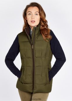 Dubarry mujer chaleco acolchado spiddal aceituna ropa 8DN248285 Dubarry Coat