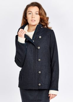 Dubarry mujer chaqueta de tweed helecho marina de guerra ropa 8DN248217 Dubarry Coat