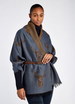 Dubarry mujer estola de heatherbell índigo accesorios 8DN248446 Dubarry Clothing Chile