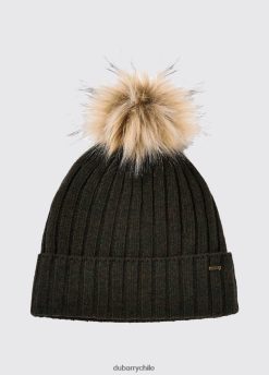 Dubarry mujer gorro de punto zarapito con pompón aceituna accesorios 8DN248423 Dubarry Coat Chile