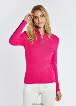 Dubarry mujer suéter Killglass con cremallera en el cuello cereza ropa 8DN248165 Dubarry Coat