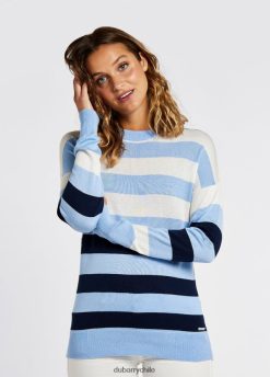 Dubarry mujer suéter aranmore con cuello redondo cielo claro ropa 8DN248147 Dubarry Coat Chile