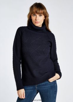 Dubarry mujer suéter grueso con cuello vuelto Belleek marina de guerra ropa 8DN248214 Dubarry Clothing Chile